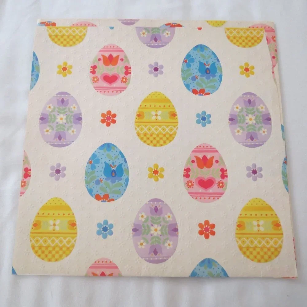 Lot of VINTAGE Spring & Easter Giftwrap Wrapping Paper 5 Designs